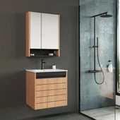 Orka Ricato 60 cm Kiraz Banyo Dolabı Takımı thumbnail 1