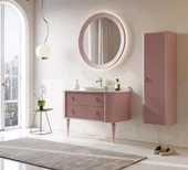 Orka Felice 100 cm Pudra Lake Banyo Dolabı Takımı thumbnail 5