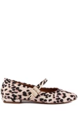Stato - Bej Renk Leopar Desen Kadın Babet - 1