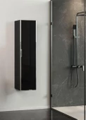 Orka Yalıköy 30 cm Banyo Boy Dolabı Parlak Siyah - 1