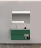 Orka Milano 120 cm Mat Yeşil Banyo Dolabı Takımı - 1