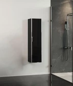 Orka Yalıköy 30 cm Banyo Boy Dolabı Parlak Siyah - 2