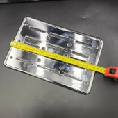 Motorsiklet Plakalık-Plastik Üzeri Kromaj Kaplama-Parlak-26 x 17cm - 3