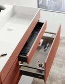 Orka Lusso 80 cm Mat Tarçın Banyo Dolabı Takımı thumbnail 4