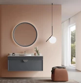 Orka Molino 122 cm Mat Antrasit Lake Banyo Dolabı Takımı thumbnail 1