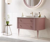 Orka Felice 100 cm Pudra Lake Banyo Dolabı Takımı thumbnail 3
