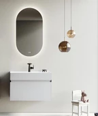 Orka Lusso 80 cm Mat Beyaz Banyo Dolabı Takımı thumbnail 1