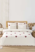 Rivaİstanbul Florita Vişne Çift Kişilik %100 Pamuklu Nakışlı Nevresim Takımı & Çeyiz Seti thumbnail 2