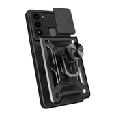 Tecno Spark 8C Kılıf Magnetik Standlı Kamera Korumalı Zore Sürgülü Vega Kapak - 2