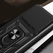 Huawei Pura 70 Pro 5G Kılıf Magnetik Standlı Kamera Korumalı Zore Sürgülü Vega Kapak - 8