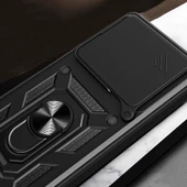 Huawei Pura 70 5G Kılıf Magnetik Standlı Kamera Korumalı Zore Sürgülü Vega Kapak - 7