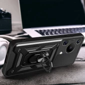 Huawei Pura 70 Ultra Kılıf Magnetik Standlı Kamera Korumalı Zore Sürgülü Vega Kapak - 6