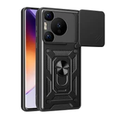Huawei Pura 70 Pro 5G Kılıf Magnetik Standlı Kamera Korumalı Zore Sürgülü Vega Kapak - 2