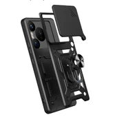 Huawei Pura 70 Pro 5G Kılıf Magnetik Standlı Kamera Korumalı Zore Sürgülü Vega Kapak - 9