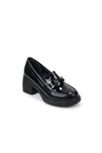 Papuçccity Fendii 03073 Kadın Günlük Topuklu Loafer Ayakkabı - 2