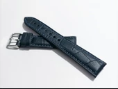 Fado&Her Saate Uyumlu Hakiki Lazivert  Deri Saat Kordonu 18  mm  (52) thumbnail 2