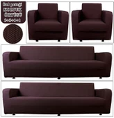 Upmall Balpeteği 3+3+1+1 Lastikli Kanepe Örtüsü Lastikli Koltuk Örtüsü Koltuk Kılıfı Takımı thumbnail 3