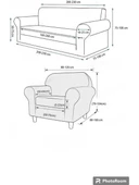 Upmall Balpeteği 3+3+1+1 Lastikli Kanepe Örtüsü Lastikli Koltuk Örtüsü Koltuk Kılıfı Takımı thumbnail 10