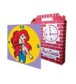 Disney Ariel Mermaid Duvar Saati Kum Boyama Seti-Red Castle S-0007 - 1