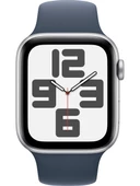 Apple Watch SE 2 2023 GPS + Cellular 44mm Gümüş Rengi Alüminyum Kasa ve Fırtına Mavisi Spor Kordon Akıllı Saat - M/L - TEŞHİR - 2