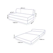 Yataklı Koltuk Magic Buklet Çift Kişilik  Beyaz Çift thumbnail 7