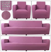 Upmall Balpeteği 3+3+1+1 Lastikli Kanepe Örtüsü Lastikli Koltuk Örtüsü Koltuk Kılıfı Takımı thumbnail 6