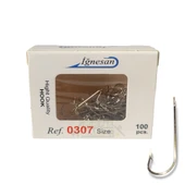 İğnesan 0307 Serisi Nikel Çapraz 100lü Paket Olta İğnesi thumbnail 1