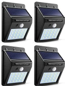 Güneş Enerjili Bahçe Lambası 20 Led 4'lü Paket Bahçe Aplik Bahçe Lambası Bahçe Aydınlatma thumbnail 1