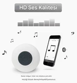 QASUL Eşsiz Dayanıklı Vantuzlu Duş Hoparlörü Oynatıcı Konforlu  Müzik Çalar Araba Dış Mekan, Havuz, Banyo - 2