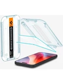 Spigen iPhone 16 / iPhone 15 Cam Ekran Koruyucu Kolay Kurulum Glas.tR EZ Fit Slim HD (2 Adet) - AGL06903 - 1