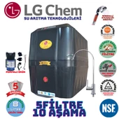 LG Chem COOL SİYAH POMPALI 8 LİTRE 5 FİLTRE 10 AŞAMA SU ARITMA CİHAZI - 1
