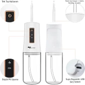 Valkyrie Şarj Edilebilir Taşınabilir Ağız Duşu Diş Protez Bakım 4 Başlıklı Sessiz Çalışma - 6