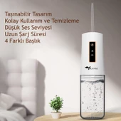 Valkyrie Şarj Edilebilir Taşınabilir Ağız Duşu Diş Protez Bakım 4 Başlıklı Sessiz Çalışma - 4