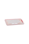 Logitech POP ICON Bluetooth Klavye Mouse Seti Pudra Pembe 920-013077 thumbnail 2