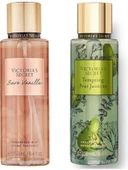 Victoria's Secret Bare Vanilla-Tempting Pear Jasmine Vücut Spreyi Ikili Set - 1