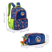 Milk&Moo Çocuk Sırt Çantası ve Bel Çantası Fonksiyonlu Kalem Kutusu Seti Ponix thumbnail 12