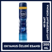 Nivea Men Erkek Sprey Deodorant Fresh Active 200 ml - 1