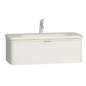 56439 Vitra Nest Trendy Tek Çekmeceli Lavabo Dolabı, 100 cm, Parlak Beyaz (Lavabo Dahil) thumbnail 1