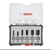 Bosch Pro Freze Seti 6 'lı Düz 6 mm şaftlı - 2607017465 - 1