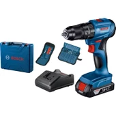 Bosch Professional GSB 185-LI Tek Akülü 2.0 Ah Kömürsüz Motor Darbeli Vidalama + 23 Parça Aksesuar Seti - 06019K3102 - 1