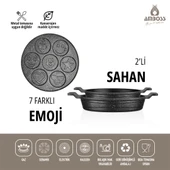 3 Parça Sunday Emoji Pankek Tava Sahan Set - 2