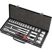 Retta 1/2" 25 Parça 6 Köşe Lokma Takımı - RLT2502 - 1