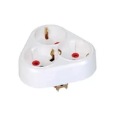 Mutlusan Sıva Altı Topraklı Üçlü Fiş Yonca 001 170 033001 00 00 - 1