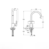 A4209134 Artema Minimax S Eviye Bataryası, Fırçalı Nikel - 2