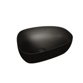 5991B483-0016 Vitra Outline Asimetrik Çanak Lavabo, 56 cm, Mat Siyah - 1