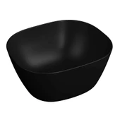7811B483-0016 Vitra Plural Kare Yüksek Çanak Lavabo, 45 cm, Mat Siyah - 1