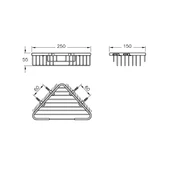A44380 Artema Arkitekta Köşe Malzemelik, Krom - 2