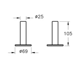 A44896 Vitra Origin Diş Fırçalığı (Tekli-Yerden) - 2