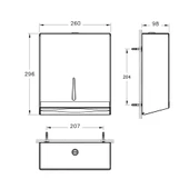 A44351 Artema Arkitekta Kağıt Dispenser, Paslanmaz Çelik - 2