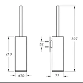 A44894 Vitra Origin Tuvalet Fırçalığı (Duvardan) - 2